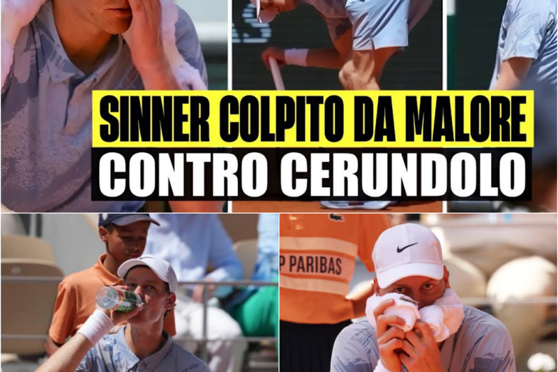 L’Incubo di Parigi: Il Malore Improvviso di Jannik Sinner e la Battaglia Contro l’Inferno del Roland Garros