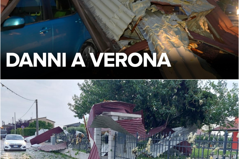 Apocalisse di Ghiaccio e Vento: Il Nord-Est in Ginocchio. Tetti Divelti a Verona e Grandine Spaventosa in Lombardia