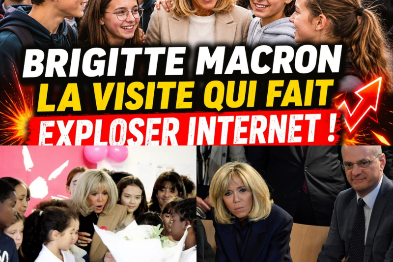 Polémique à la cantine : La visite de Brigitte Macron dans un collège de Metz enflamme la Toile