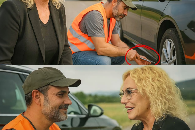Il camionista cambiò la gomma di Antonella senza sapere chi fosse. Poi accadde l’incredibile!