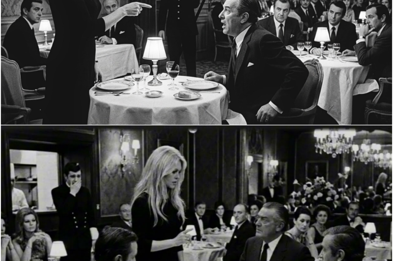 Un Homme Humilie un Serveur — Brigitte Bardot Se Lève et Tout Bascule en Une Phrase