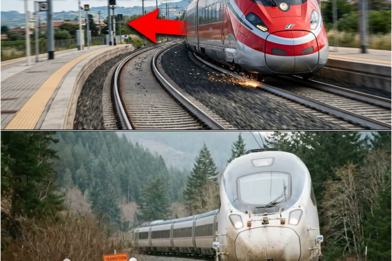 Perché i treni ad alta velocità non deragliano quando entrano in curva?