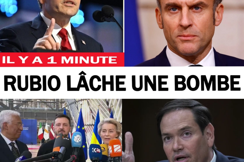 Le grand divorce occidental : quand Marco Rubio accuse Emmanuel Macron de trahison et sabote l’alliance transatlantique