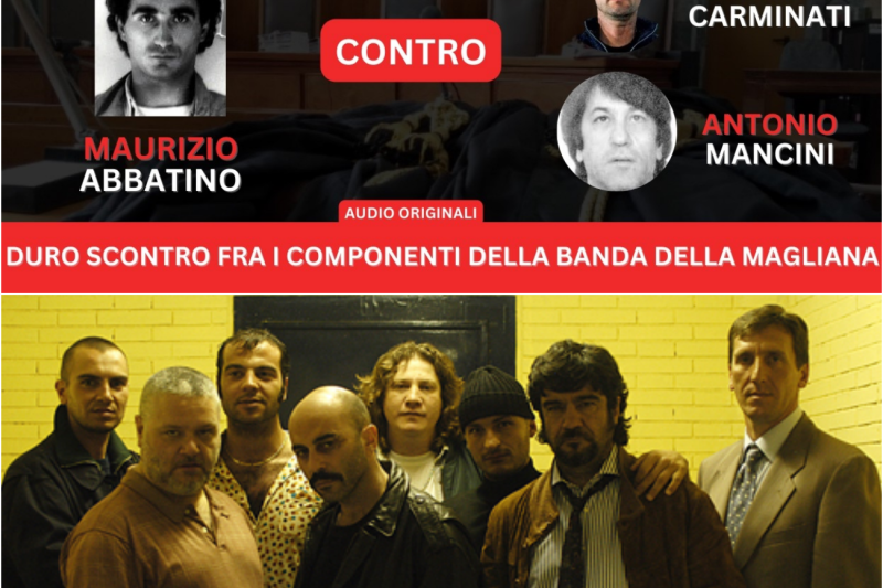 “ABBATINO SEI UN PAGLIACCIO” – DURO SCONTRO TRA I COMPONENTI DELLA BANDA DELLA MAGLIANA