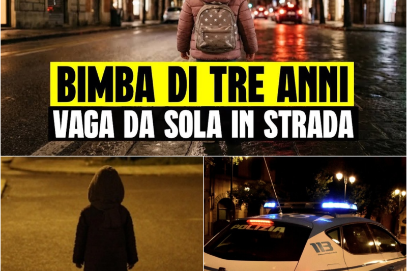Bimba di 3 Anni Vaga Sola in Strada in Piena Notte: Il Terrore, il Soccorso Miracoloso e lo Shock nel Pisano