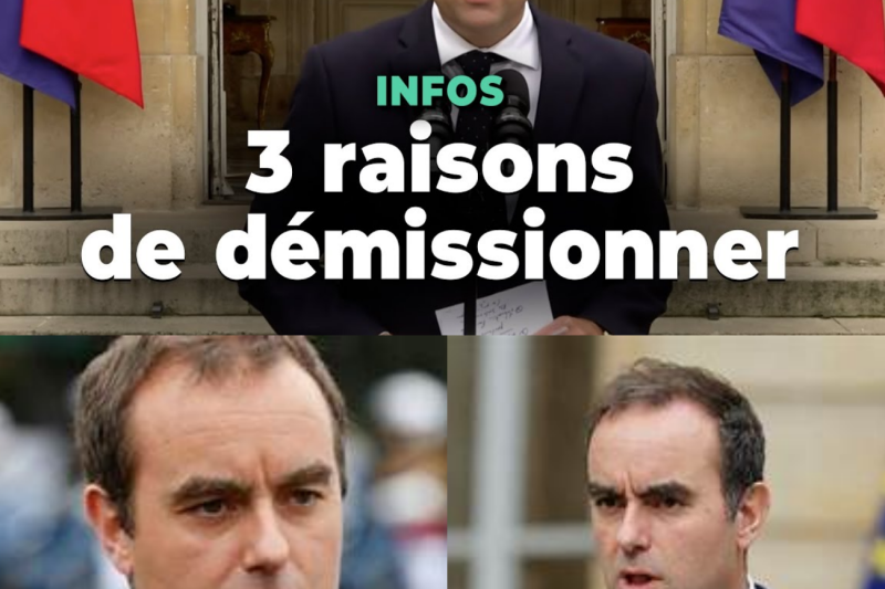 Séisme au Sommet de l’État : Les Trois Raisons Explosives qui ont Poussé Sébastien Lecornu à la Démission