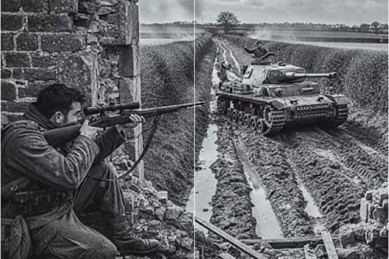 Come il trucco nel fango di un cecchino fece sparire 19 equipaggi Panzer nel bocage