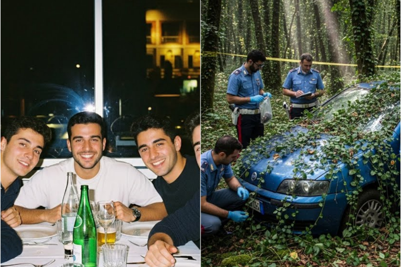 Cinque amici scompaiono a Bergamo nel 2004 — Otto anni dopo la polizia trova l’auto nel bosco