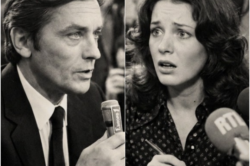 Une Journaliste Attaque Alain Delon — Sa Réponse Glace le Plateau