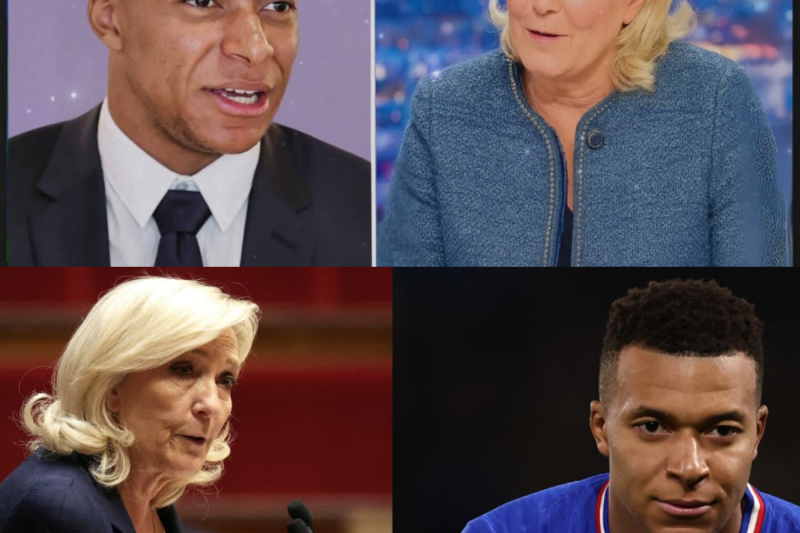 Marine Le Pen Attaque Mbappé – Sa Réponse a Choqué Tout le Monde