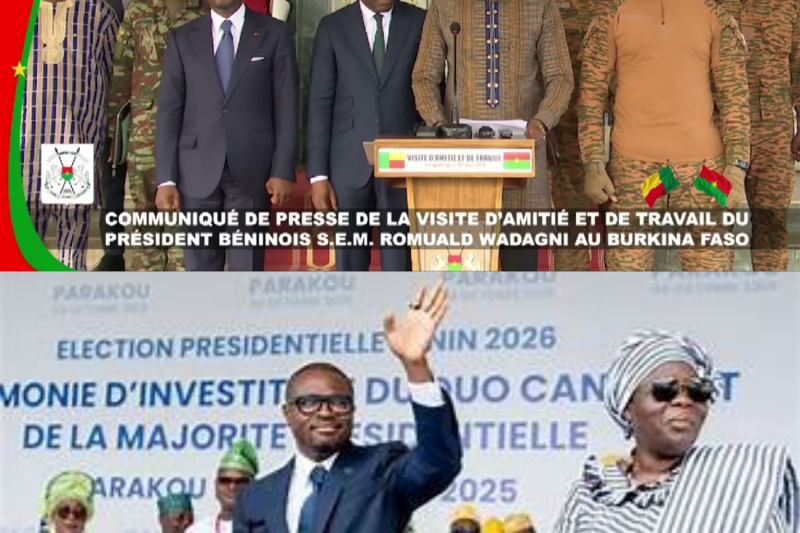 Rencontre Historique à Ouagadougou : L’Alliance Stratégique entre Romuald Wadagni et Ibrahim Traoré pour Redéfinir l’Avenir de l’Afrique de l’Ouest