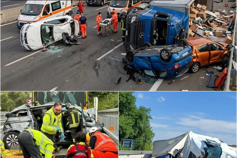 STRAGE SULL’AUTOSTRADA: Tir si Ribalta all’Alba e Schiaccia i Passeggeri, il Viaggio Verso Casa si Trasforma in una Carneficina