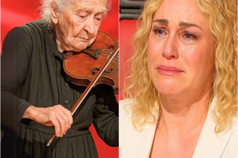 Concorrente di 92 anni commuove Antonella a The Voice Senior suonando il violino e fa piangere tutti